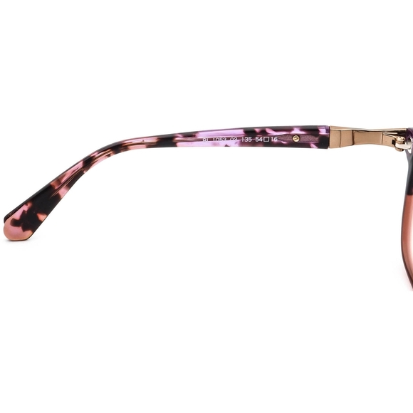 Balmain BL1053 03 Women's PURPLE TORTOISE Frame Sunglasse Eyeglass Gold Accents - Picture 6 of 11